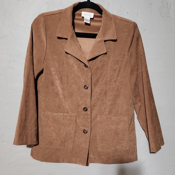 Studio Works Button Tan Blazer Size Small - Picture 1 of 4